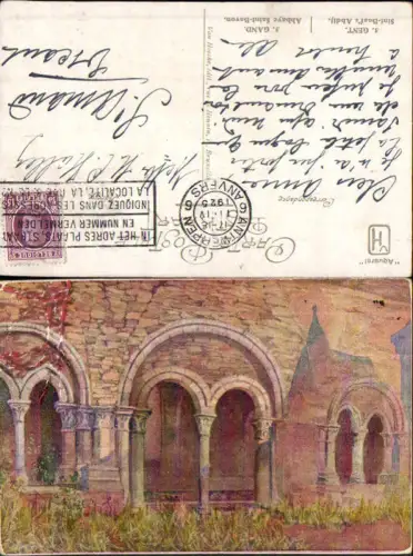 707501 Künstler AK Belgium Gand Gent Abbaye Saint Bavon