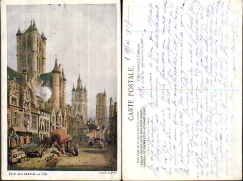 707513 Künstler AK S. Prout Belgium Gand Gent