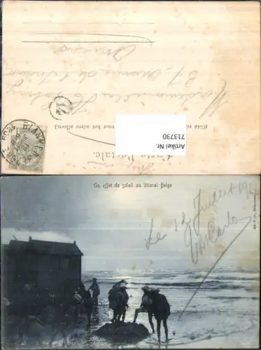 713730 Blankenberghe Blankenberge Strandleben Strand effet soleil littoral Belge