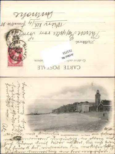 713733 Blankenberghe Blankenberge Le Phare Leuchtturm am Strand pub A. Bergeret