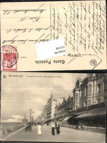 713738 Blankenberghe Blankenberge La Digue Grand Hotel Pauwels Hondt