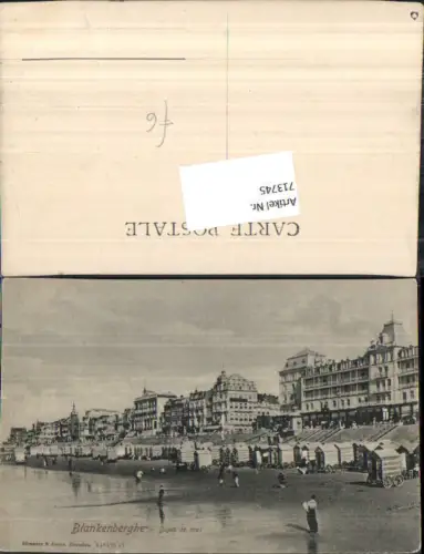 713745 Blankenberghe Blankenberge Strand Strandleben Grand Hotel