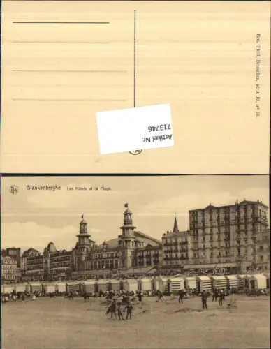 713746 Blankenberghe Blankenberge Les Hotels et la Plage Strand