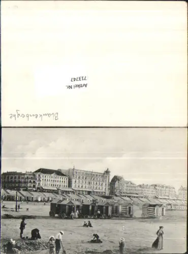 713747 Blankenberghe Blankenberge Strand Hotel Strandleben