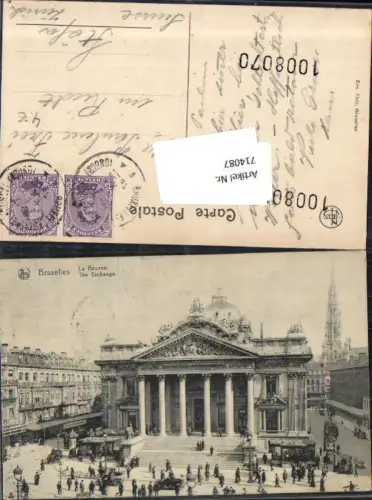 714087 Brüssel Bruxelles Börse Bourse Exchange gel Riedt Zürich Stäfer