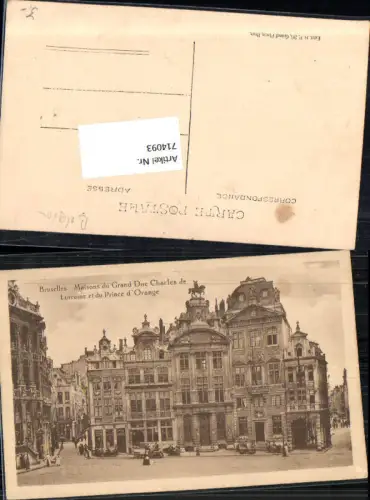 714093 Brüssel Bruxelles Grand Duc Charles de Lorraine