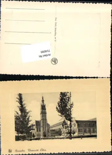 714099 Brüssel Bruxelles Universität Libre