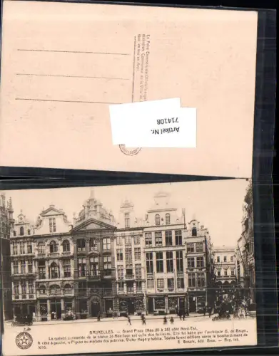 714108 Brüssel Bruxelles Grand place cote Nord Est