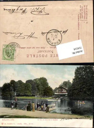 714114 Brüssel Bruxelles Le lac du Bois Cambre pub dr. Trenkler Stp. Enghien
