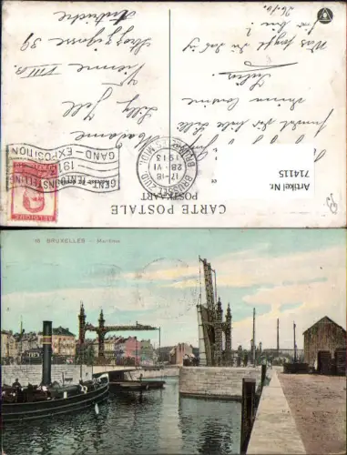 714115 Brüssel Bruxelles Maritime Hafen Schiff
