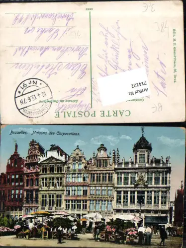 714122 Brüssel Bruxelles Maisone des Corporations K.D. Feldpost Zwickau Marienthal