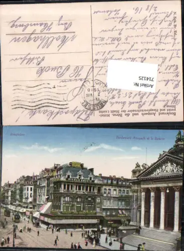 Brüssel Bruxelles Boulevard Anspach Feldpost Mollhagen Steinburg Stormarn Hamburg