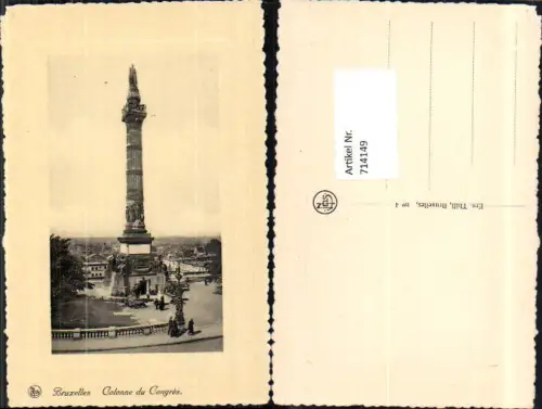 714149 Brüssel Bruxelles Colonne de Congres
