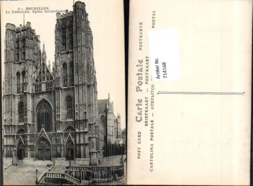 714168 Brüssel Bruxelles Eglise St. Gudule