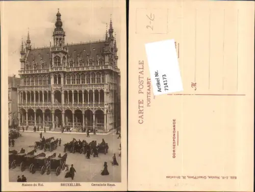 714173 Brüssel Bruxelles Gemeindehaus Maison du Roi