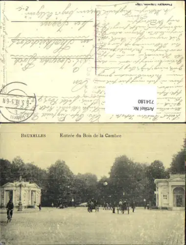 Brüssel Bruxelles Bois de la cambre K.D. Feldpost Thalkirchdorf Isny Oberstaufen Kirchdorf