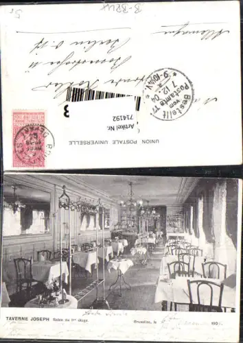 714192 Brüssel Bruxelles Taverne Joseph Salon Gasthaus Cafe