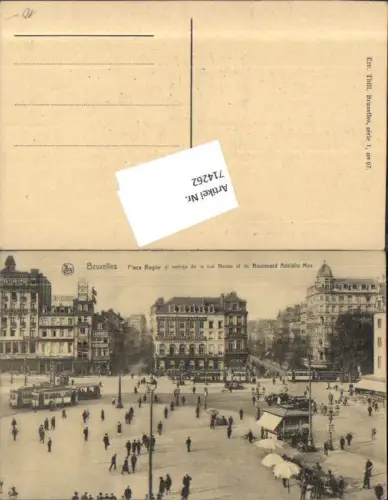 714262 Brüssel Bruxelles Place Rogier Boulevard Adolphe max Straßenbahn