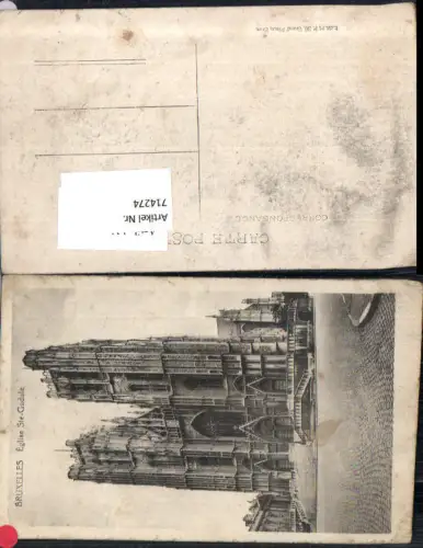 714274 Brüssel Bruxelles Eglise Ste Gudule