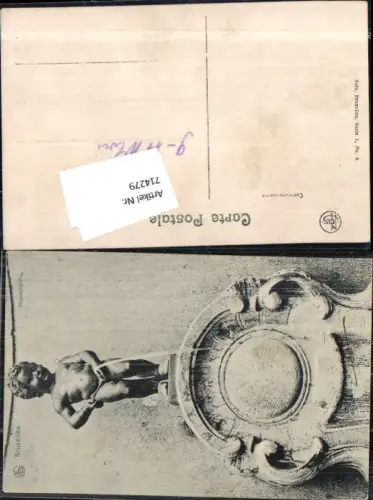 714279 Brüssel Bruxelles Pinkelhumor Bub pinkelt manneke Pis