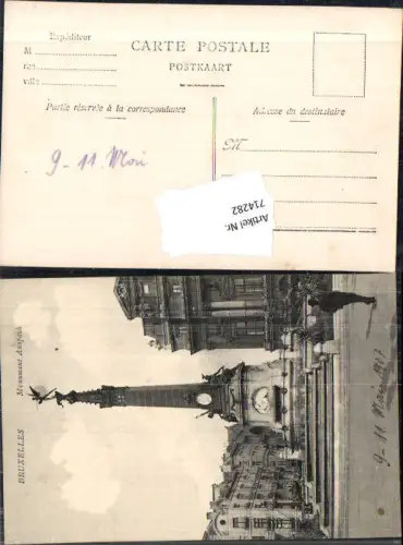 714282 Brüssel Bruxelles Monument Anspach