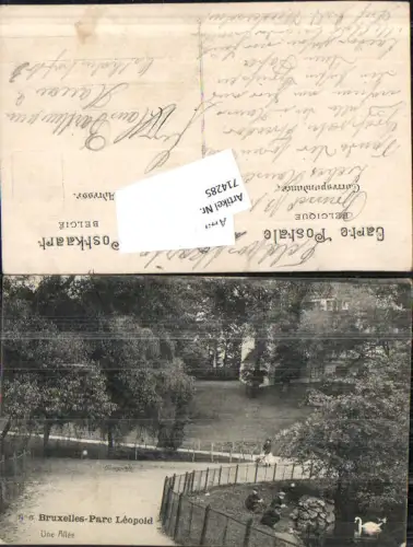 714285 Brüssel Bruxelles Parc Leopold Feldpost Hanau