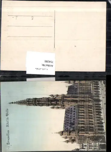 714286 Brüssel Bruxelles Hotel de Ville Rathaus