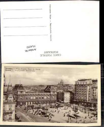 714292 Brüssel Bruxelles Place Rogier Gare du Nord Bahnhof
