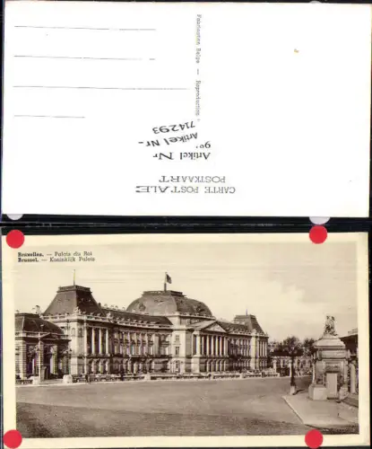 714293 Brüssel Bruxelles Palais du Roi