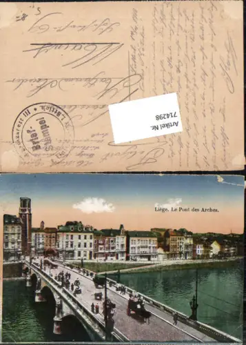 714298 Liege Lüttich Pont Brücke Arches