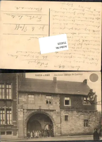 Liege Lüttich Vieux Ancienne Abbaye St. Laurent Feldpost Frohnleiten Dr. Pfaff