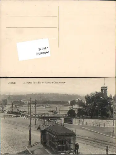714323 Liege Lüttich Le Petit et Pont de Commerce
