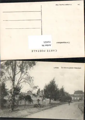 714325 Liege Lüttich Un coin Jardin Botanique