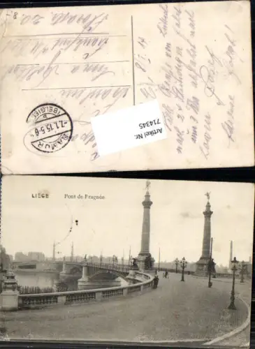 714345 Liege Lüttich Pont de Fragne Brücke