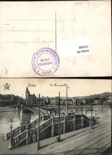 714348 Liege Lüttich La Passerelle Brücke