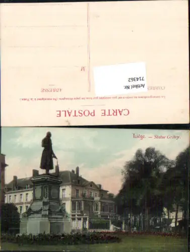 714362 Liege Lüttich Statue Gretry
