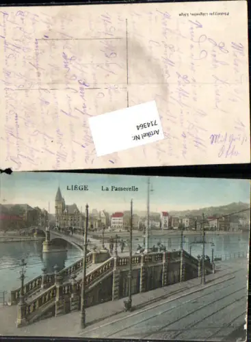714364 Liege Lüttich La Passerelle Brücke