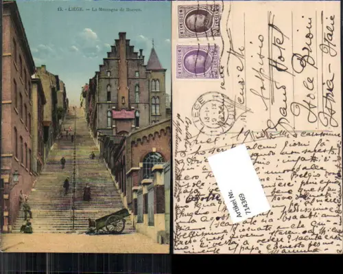 714369 Liege Lüttich La Montagne de Bueren