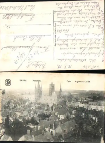 715146 Belgium Flandern Ypern Ypres 1917 Feldpost Frankfurt