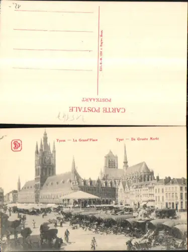 715147 Belgium Flandern Ypern Ypres Grand Place Groote Markt