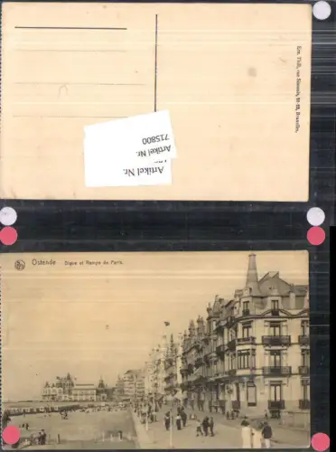 715800 Belgium Ostende Digue Rampe de Paris