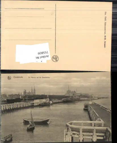 715809 Belgium Ostende Hafen Haven Zeestatie Boote