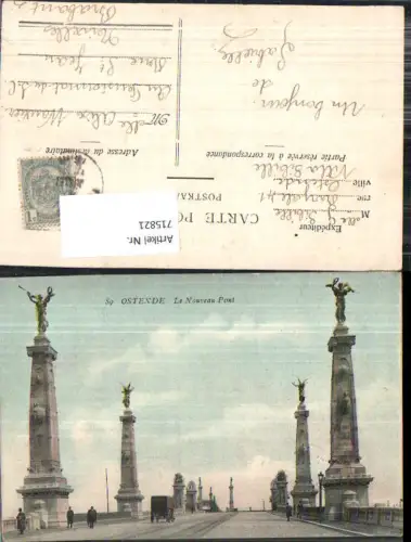 715821 Belgium Ostende Neue Brücke Nouveau Pont