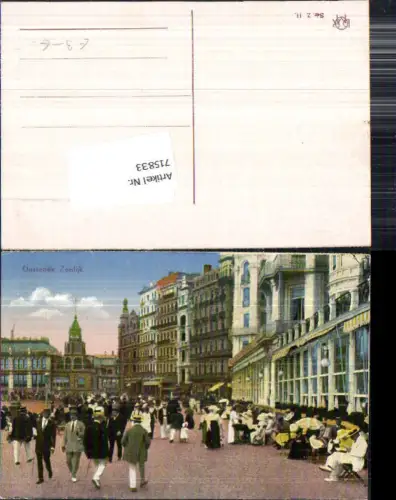 715833 Belgium Ostende Zeedijk