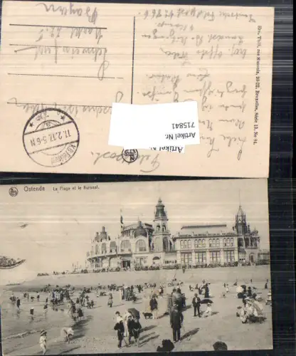 715841 Belgium Ostende Plage Kursaal Strand Strandleben