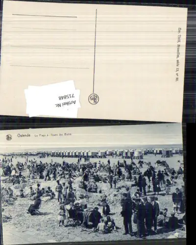 715848 Belgium Ostende la Plage Strand Strandleben