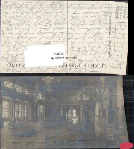 715851 Belgium Ostende Interieur du Kursaal Salle de Jeux