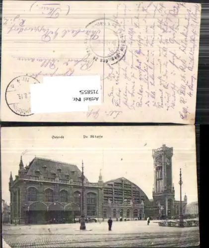 715855 Belgium Ostende Statie Bahnhof