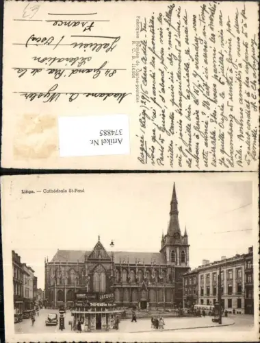 374885,Belgium Liege Lüttich Cathedrale St. Paul Kirche