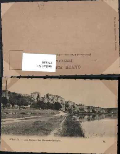374889,Belgium Namur Les Rochers des Grands-Malades Felswand